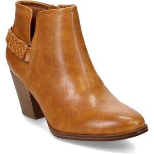 Baretraps Charlotte Womens Faux Leather Ankle Booties